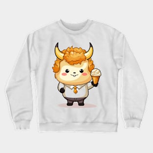 Sheep kawaii ice cream cone junk food T-Shirt cute  funny Crewneck Sweatshirt